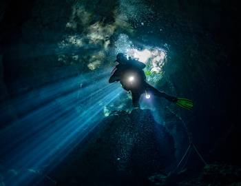 Diving in cenotes